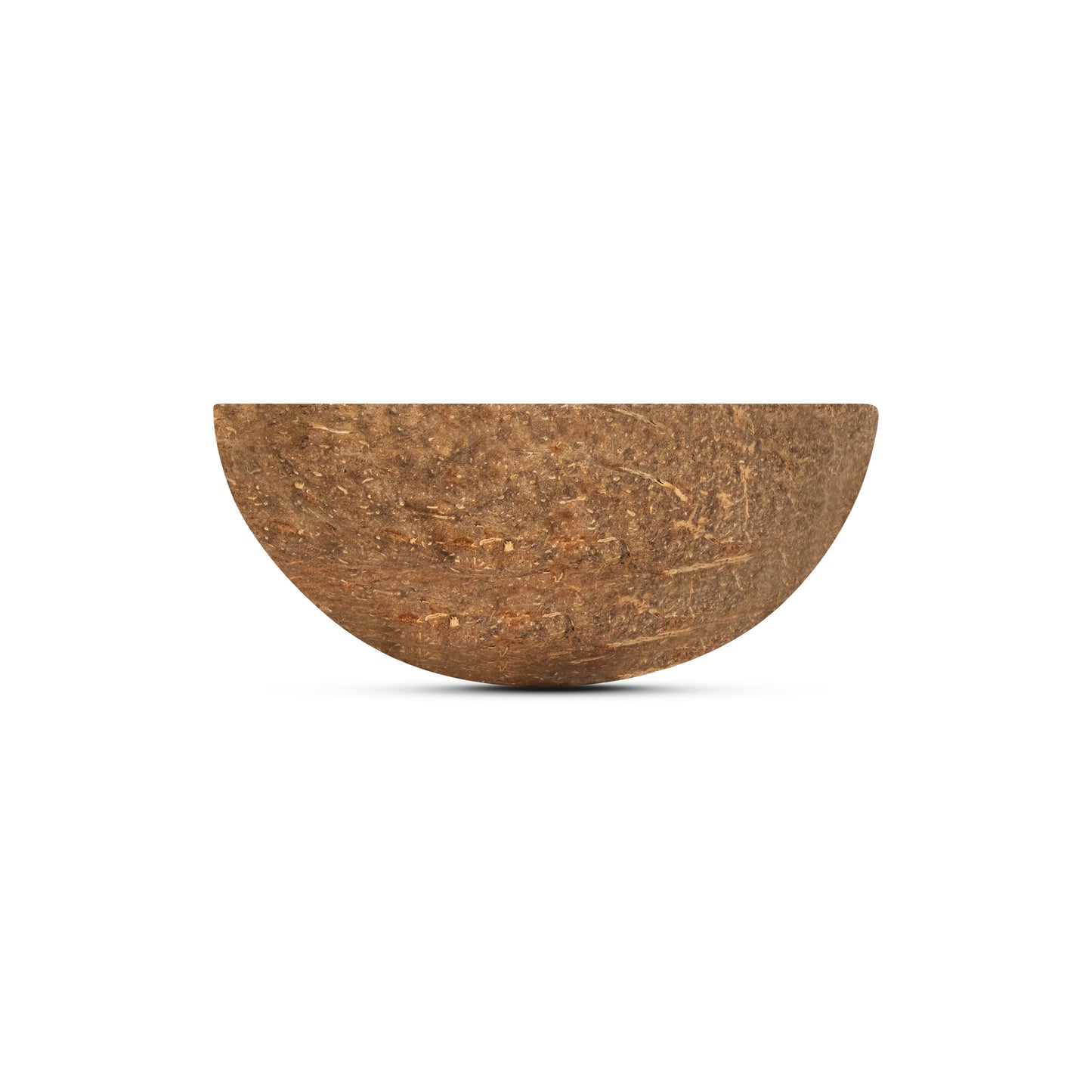 front of large coconut bowl cup oval