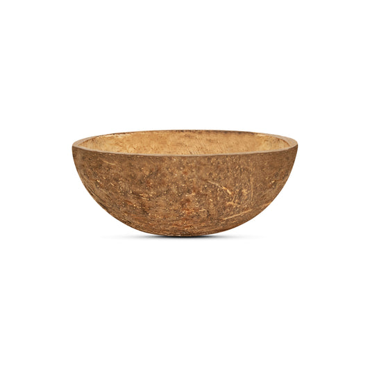 large coconut half shell round bottom