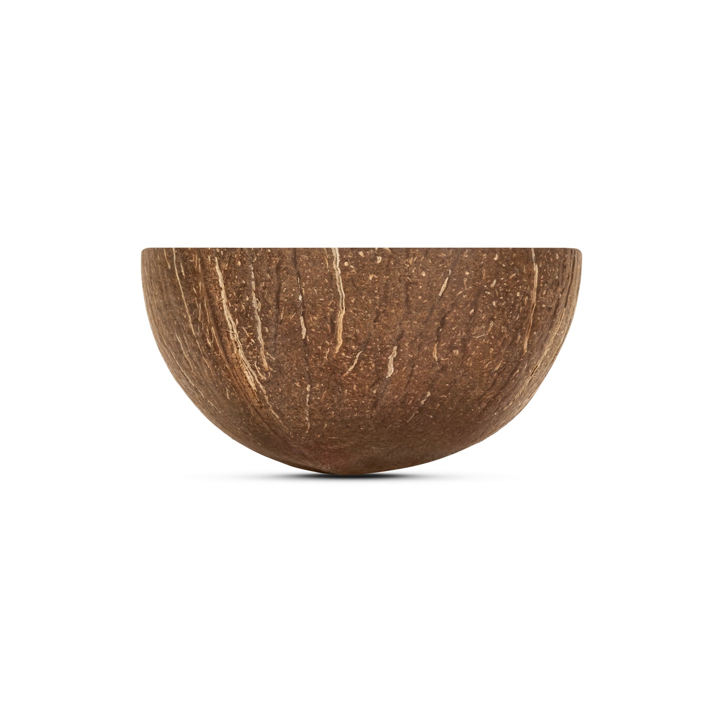 front of small coconut shell bowl