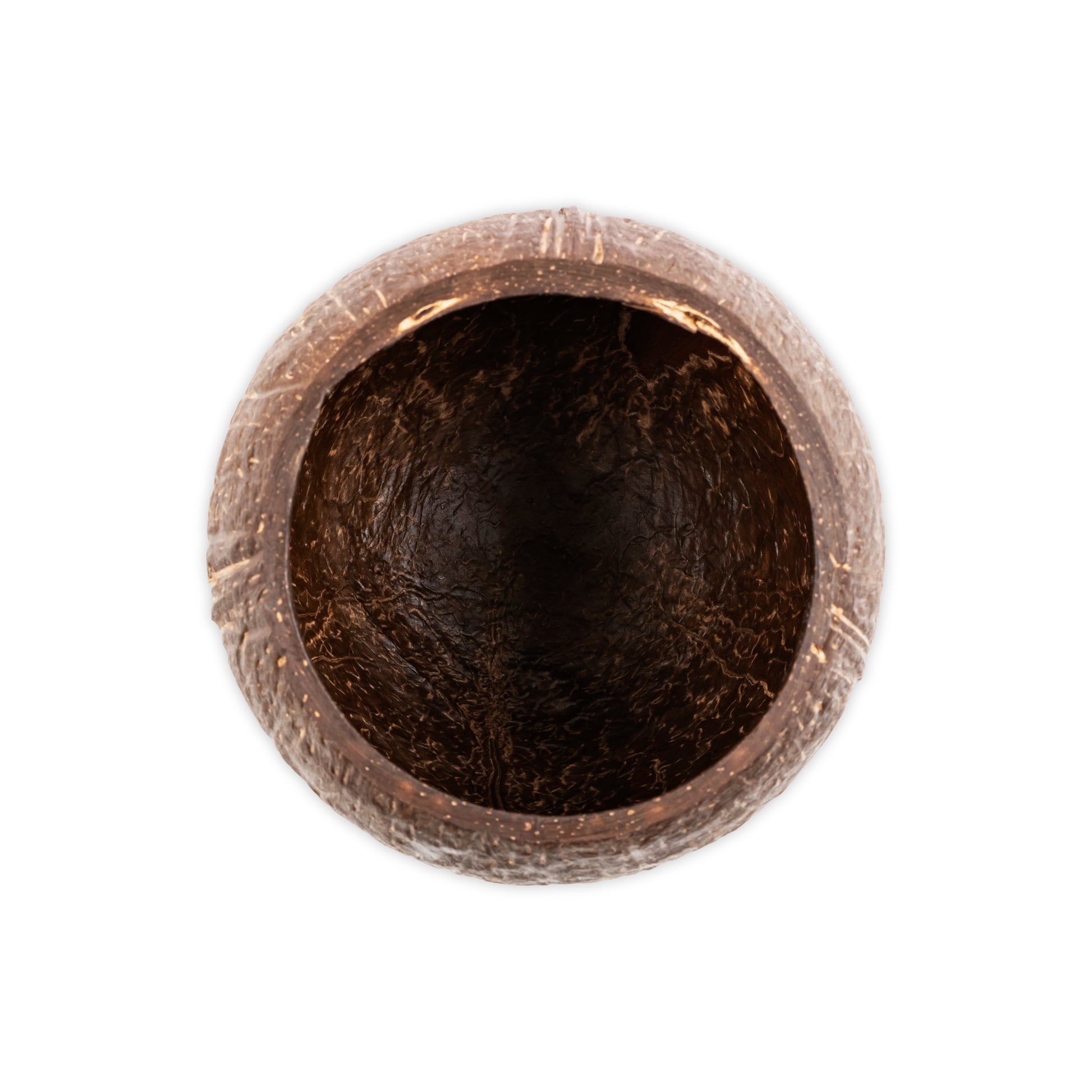 inside of coconut cup