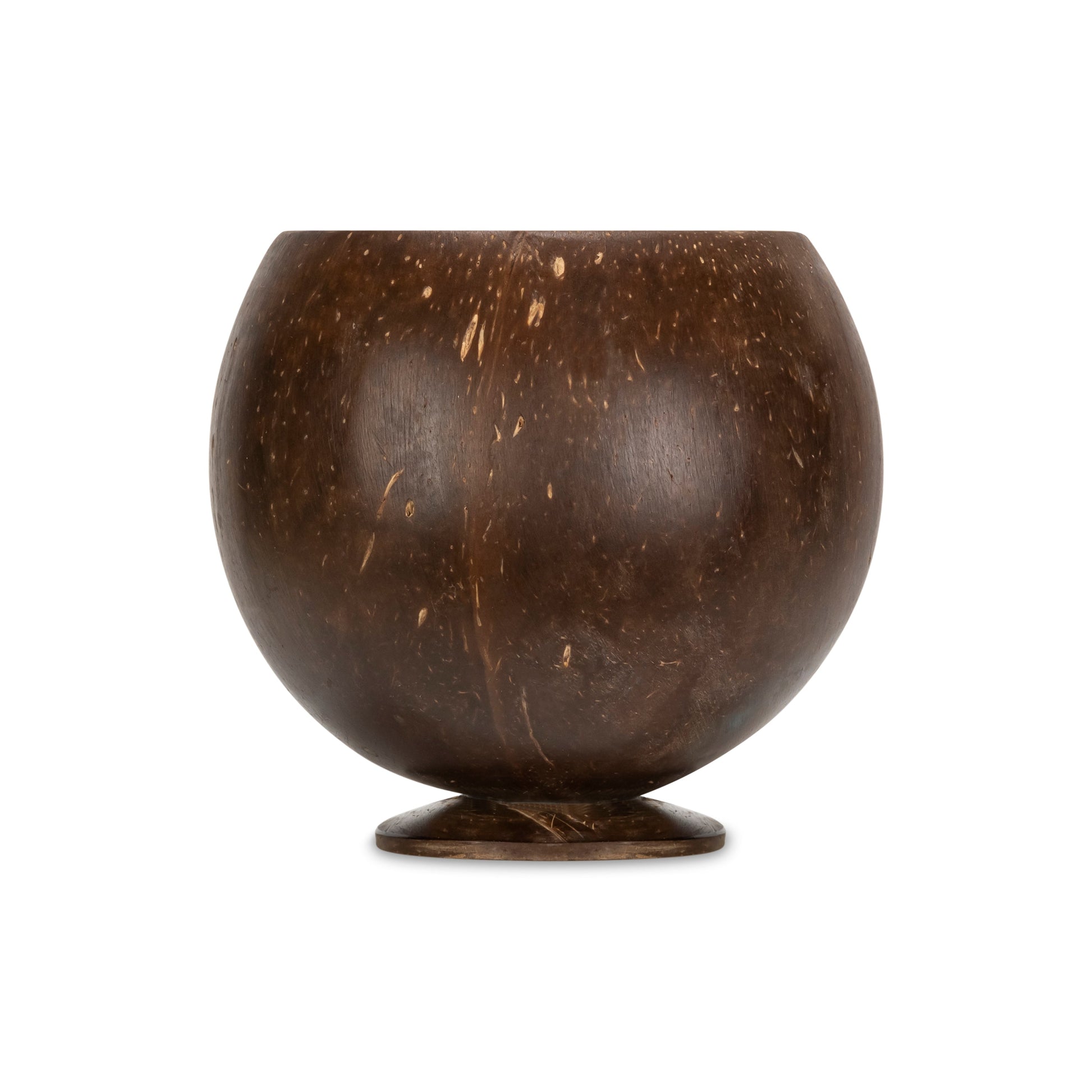 polished coconut shell cup